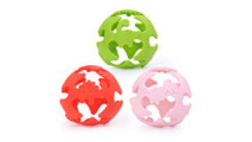 A New Design Ball Toys Bpa Free Silicone Baby Teether Ball For Sale1