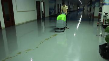 Floor cleaning machinery Haotian XD50 battery compact small floor scrubber/ kitchen floor scrubber machine1