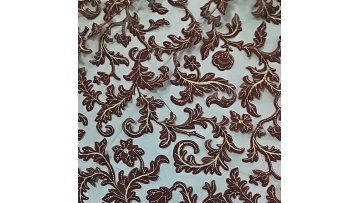 seoul korea embroidery fabrics fancy all over bridal mesh lace fabric 3D patch embroidery fabric1