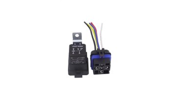 40A12V/24V4 Pin /5 Pin Waterproof Socket With Bracket Waterproof Integrated Automobile Relay1