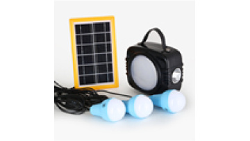 Portable Dc Charging Power Energy Mini System Home Solar Lighting Kit with 3 bulbs1