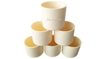 300 ml Lab Alumina Ceramic Crucible with Round Bottom1