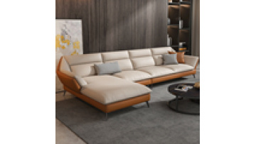 Italian technology cloth chaise latex fabric sofa combination Nordic style light luxury furniture sofa living room set1