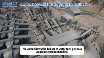 Zhongyu Dingli Complete 2000 TPH Sand & Aggregate Production Line Equipment