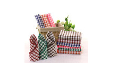 Cheap Cotton Woven Kitchen Tea Towel Set Dishcloth1