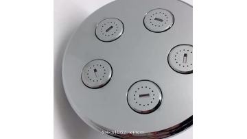4 inch High Pressure Round Rain Shower Head with Fashion Cross Spray1