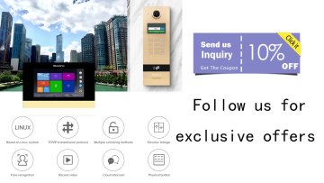 Smart Doorbell With Camera RJ45 Intercom System Door Talk For Multifamily1
