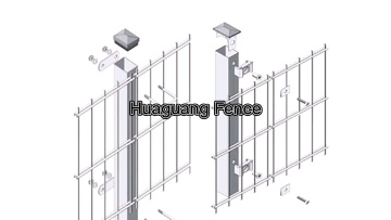 High quality low price hot dipped galvanized double wire mesh fence wire steel1