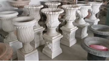 marble flowerpot