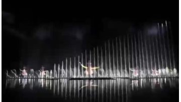 Music Fountain Projection Lake Spray