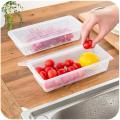 Kitchen Utensils Food Storage Box Fresh-Keeping Box Refrigerator Fruit Drain Crisper Organizer Storage Containers With Lid