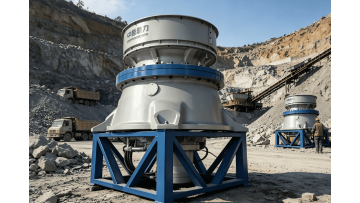 Mine Single Cylinder Hydraulic Cone Crusher On-site Working Video