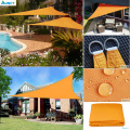 Orange right triangle shade sail visor sun sail pool cover sunscreen awnings outdoor rainproof sun shade cloth gazebo canopy
