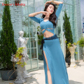 Belly Dance Dress V-Neck Long Skirt Half Sleeve Practice Clothes Oriental Dancing Female Adult Temperament Performance Clothing