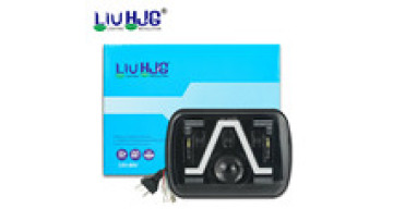 HJG 5x7 Inch 69w Hi/lo Beam Halo 7''square Led Headlight1