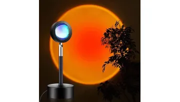 USB Sunset Projector Lamp - LED Rainbow Night Light for Home1