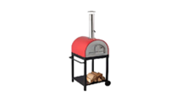 NL Stainless Steel Mini Pizza Oven Outdoor Wood Fire with Trolley Powder Coated Iron and Metal for Garden Home Use1