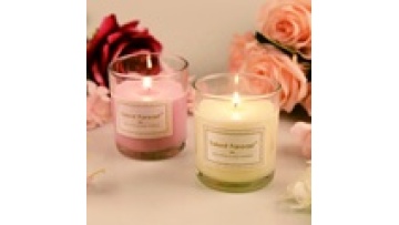 Classic Empty multicolor Thick Wall Candle Container Cups Holder clear Candle Jar 15oz Candle jar with wooden lid1