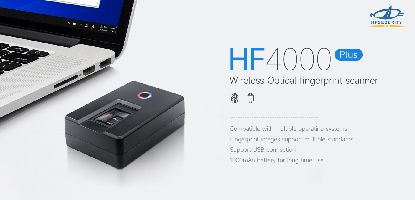 Wireless Portable Bluetooth Fingerprint Reader