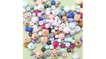 Bulk Round Silicone Bead 15mm 12mm Hexagon Silicone Beads Key Chain Ring for Keychain Making1