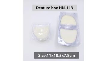 Orthodontic Mouthguard Denture Storage Cases Box Plastic Transparent Dental Box With Sponge1