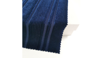2020 New Design High Stretch Stripe Jacquard Plain Dyed Velvet Fabric For Dress Trousers1