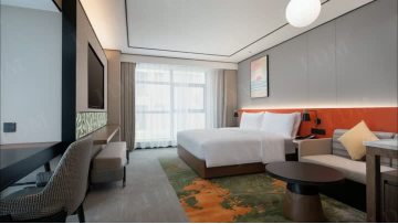 Hilton hotel bedroom case 8