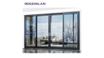 Customized color spraying aluminum alloy indoor silent sliding door soundproof sliding entrance glass door1