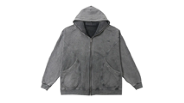 Crop Washed Vintage Zip Up Cotton Fleece Jacket Custom Plus Size Jackets1