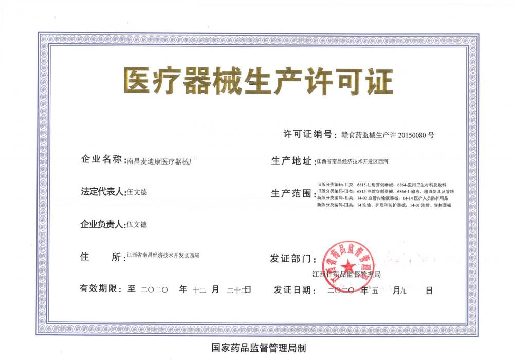 manufacturing license