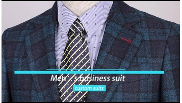 2022 Advanced Customization blue plaid men's suits & blazer new style wedding suit for men1