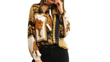 2022 Trendy Plus Size Spring Plaid Chiffon Long Shirt Shirts for Women Tops1