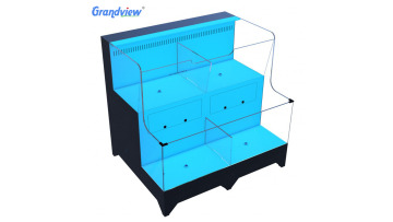 5L  transparent large volume  seafood tank with air pump1