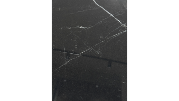 Black and white root marble textured sintered stone