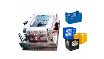 Plastic crate box mold and molding