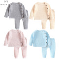 Undefined baby clothing sets winter spring Casual baby girls boys clothes newborn knitting sweater tops + pant home wear pajamas