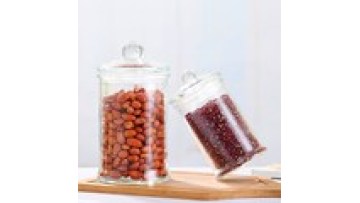Clear Candy 150ml 350ml 750ml 950ml 1200ml Cookie Jar Glass Food Storage Containers Organizers Glass Spice Jar With Glass Lids1