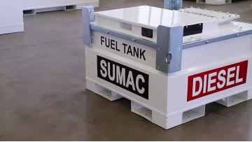 500L Double Wall Carbon Steel Fuel Cube Tank