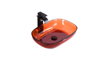 Red resin basin restoration