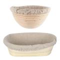 Natural Rattan Fermentation Basket Country Bread Baguette Dough Mass Proofing Tasting Proving Wicker Baskets Kitchen Supplies