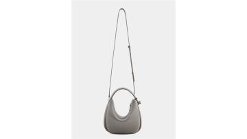 Grey-Brown Leather Crossbody New Women's Shoulder 