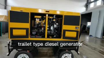 Trailer type diesel generator