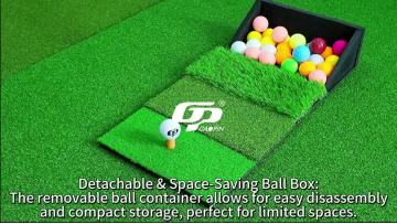 Residential Golf Mat with Tee Holes 3 Grass Lengths Durable Turf