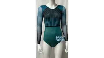 Mesh sleeves competition leotards