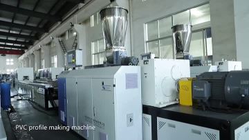 PVC profile extrusion line