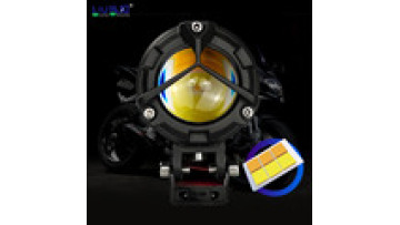 HJG Motorcycle Headlight LED 60W 6000K Waterproof Fog Lamp Spotlight Ultra Bright Motorcycle Lighting System with Devil eye1