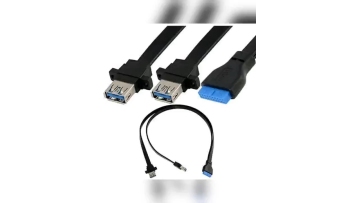 USB 3.0  TO 20pin Female Housing port Cable Panel Mount PCI Baffle Cable  IDC mainboard flat cable1