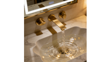 Concealed Double Lever Basin Mixer | Wall Mounted Two-Handle Faucet