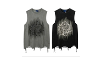 Custom Thick Cotton Heavyweight Distressed Sleeveless T-shirt Shirts for Men1
