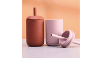 2022 Children Baby Water Milk Silicone Feeder Sippy Cup Bottle Sublimation Tumblers With Straw For Toddlers1